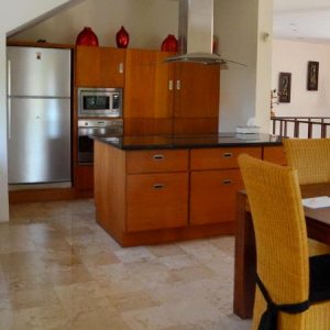 Maple floor kitchen