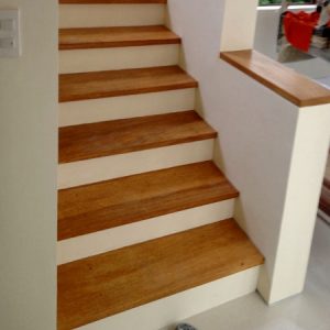 Real wooden steps