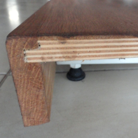 Engineered wood stair treads