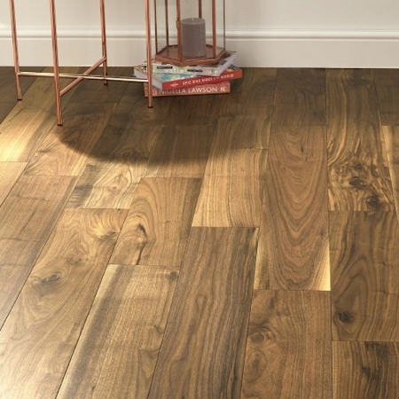 Engineered wood flooring made from walnut