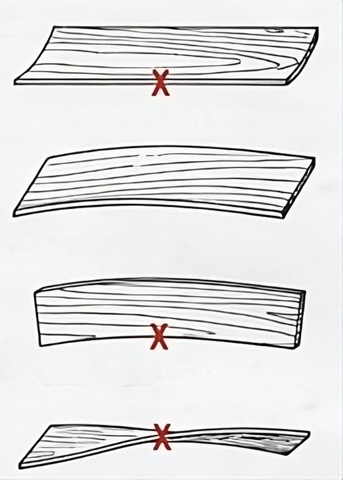 Plywood, does not warp, does not bend