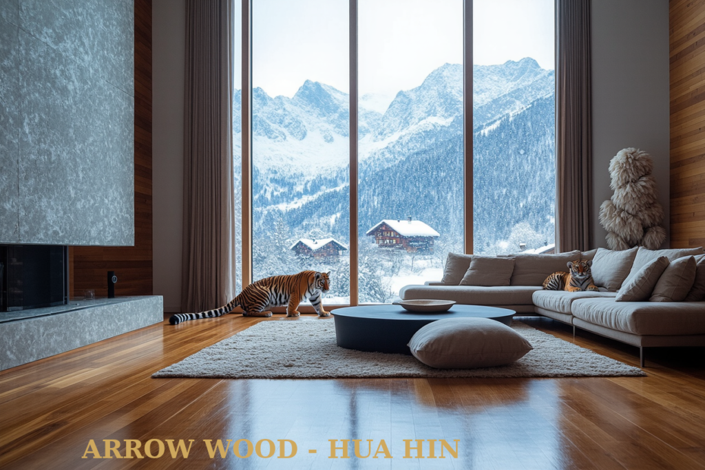 Artificial wood flooring